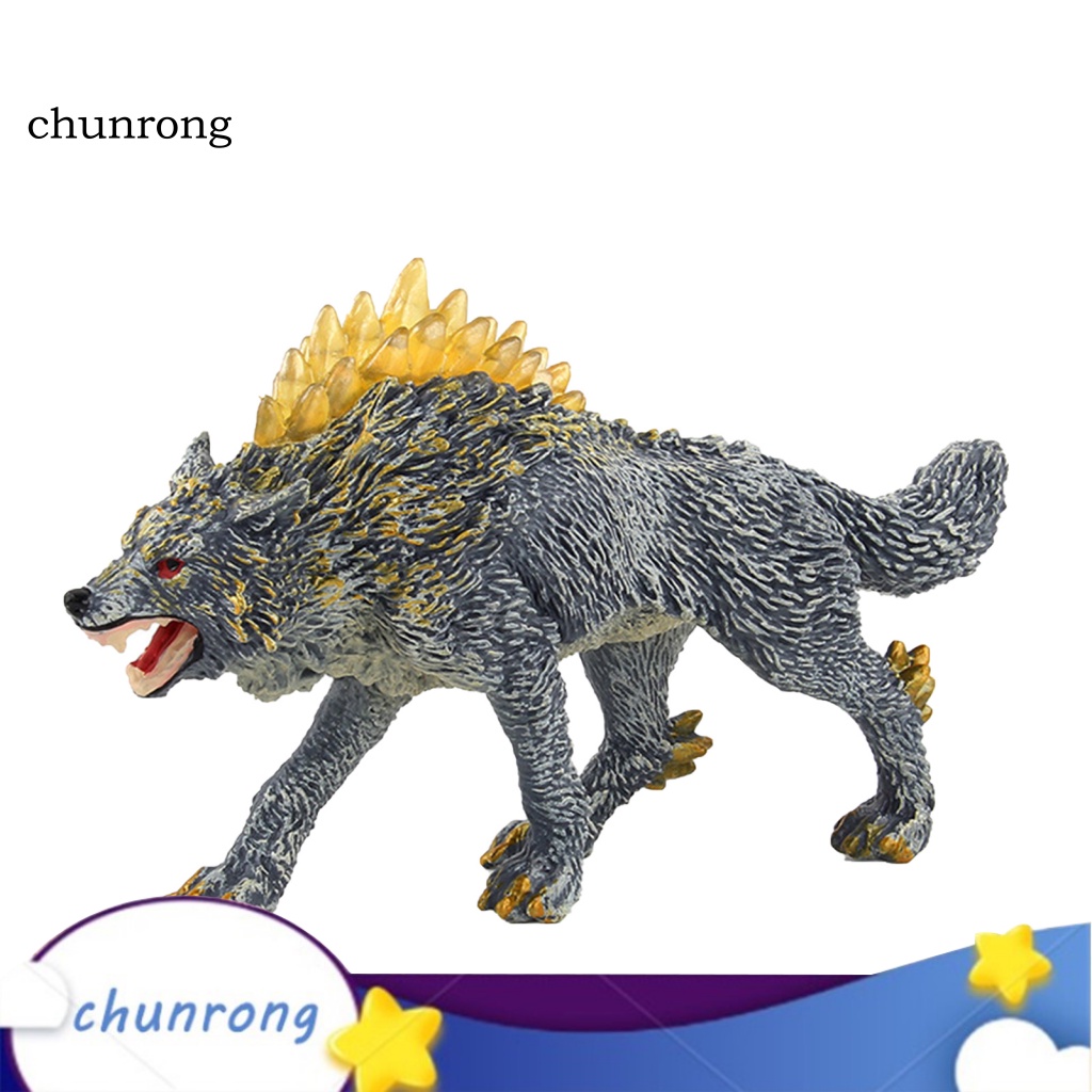 Mô Hình Đồ Chơi Chó Sói Trang Trí Rừng Thần Thoại