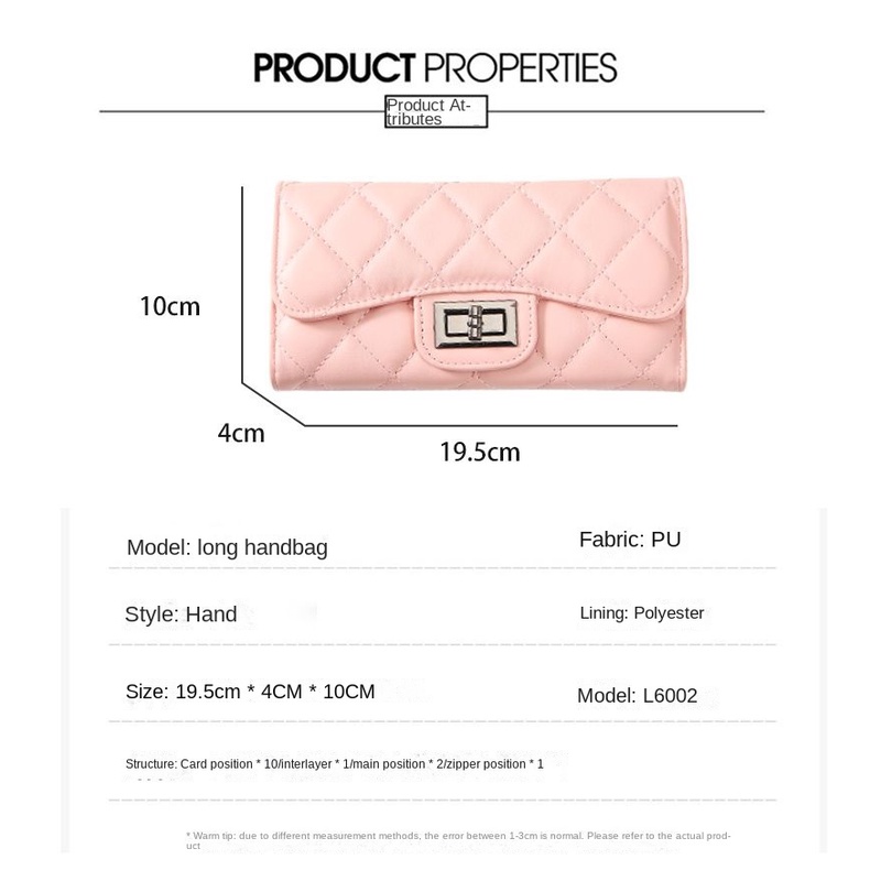 Ví Dài Cầm Tay Đính Đá Kim Cương Phong Cách Hàn Quốc Cho Nữ