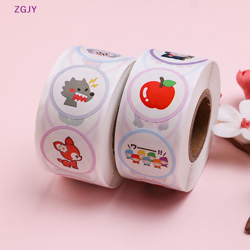 Set 500 Miếng Dán Khen Thưởng Hình Động Vật Dễ Thương Cho Bé Mới