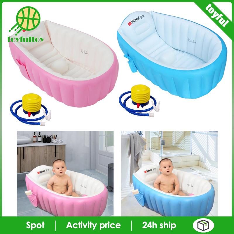 Bể bơi Bơm Hơi Bằng PVC Có Thể Gấp Gọn Cho Bé 1 2 3 Tuổi