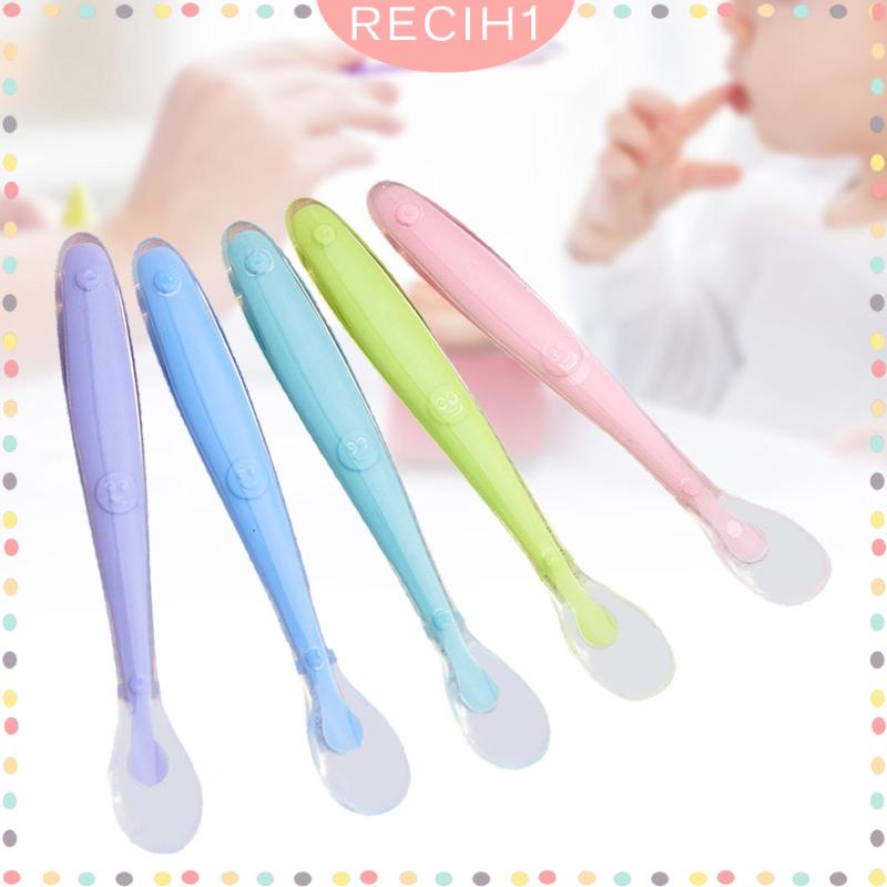 Bộ 5 Muỗng Silicone Cho Bé Tập Ăn