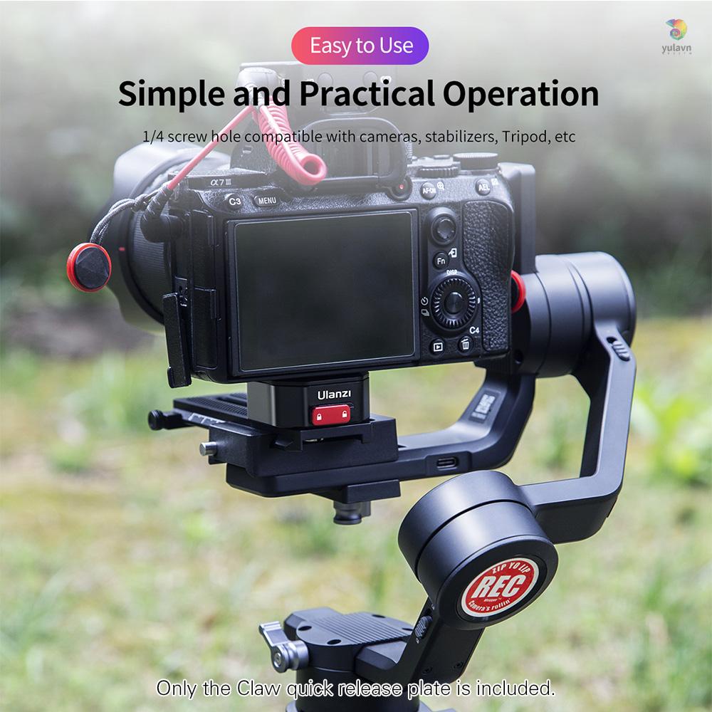 ULANZI Đĩa QR Tháo Lắp Nhanh Với Ốc 1 / 4 Inch Chịu Lực 50kg Cho Máy Ảnh DSLR
