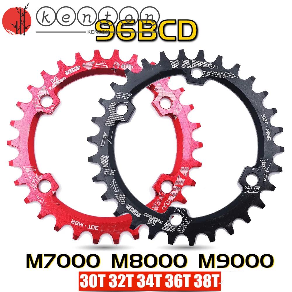 Đĩa Xích Hợp Kim Nhôm CNC Hình Oval 30T 32T 34T 36T 38T 96BCD Cho Xe Đạp