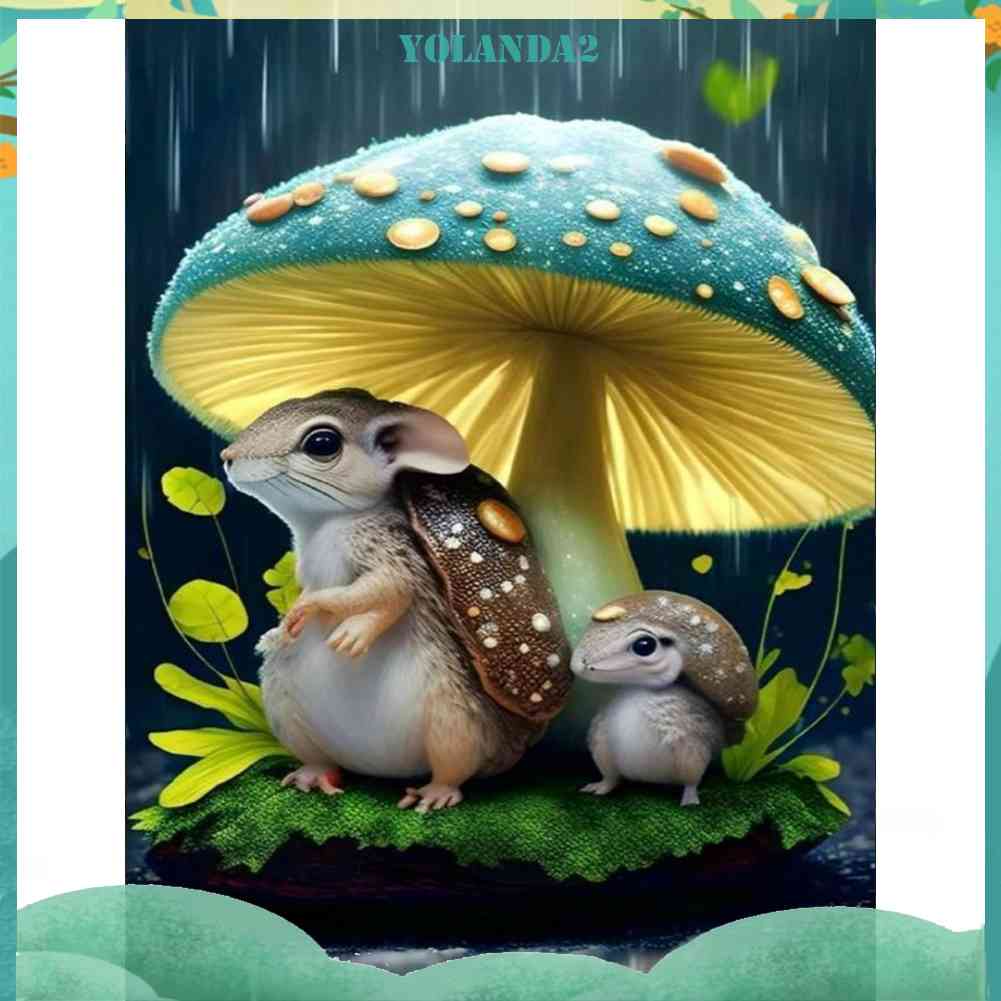 Tranh Đính Đá Kim Cương Toàn Bộ 5D DIY Hình Vẽ Sóc Trang Trí Nhà Cửa