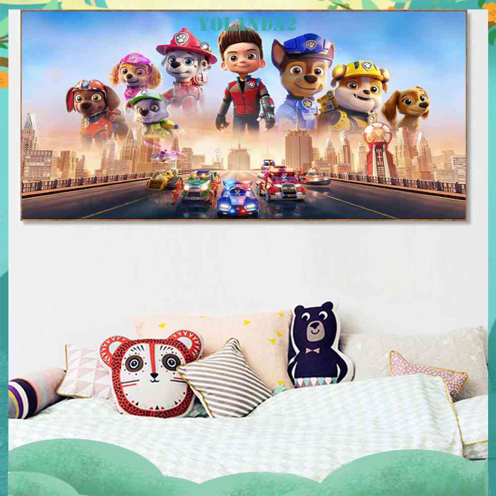 Tranh Đính Đá Kim Cương Toàn Bộ Hình Vẽ Móng Vuốt Trang Trí Tường