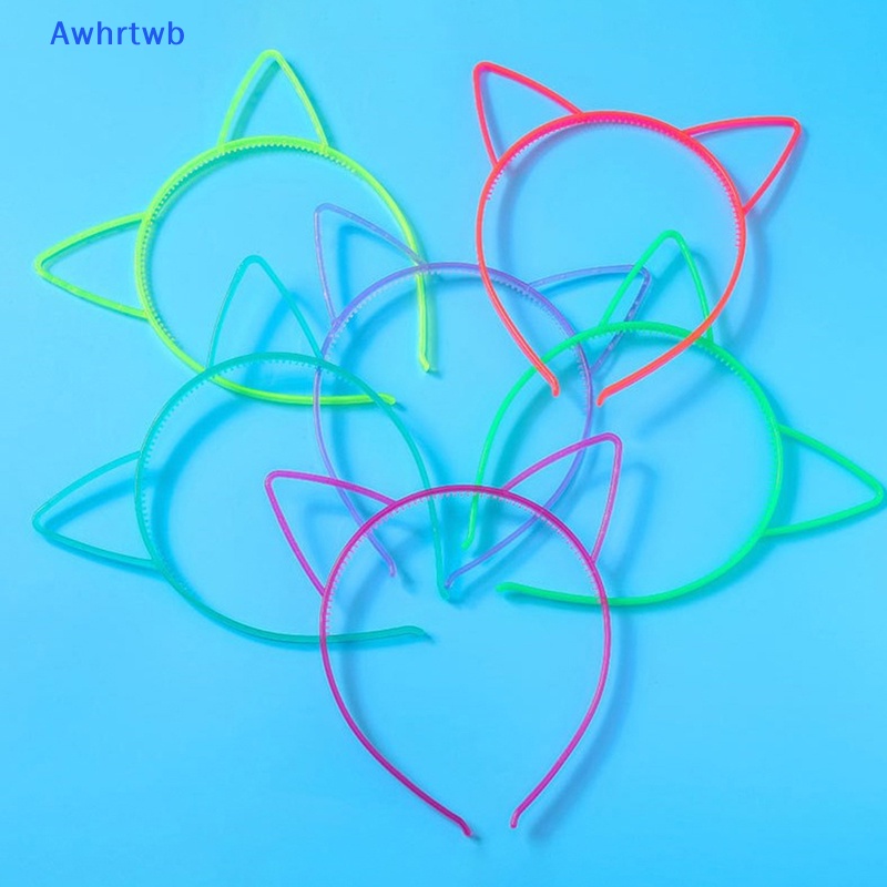 Băng Đô Cài Tóc Hình Tai Mèo Phát Sáng Trong Bóng Tối Cho Bé Gái Mới