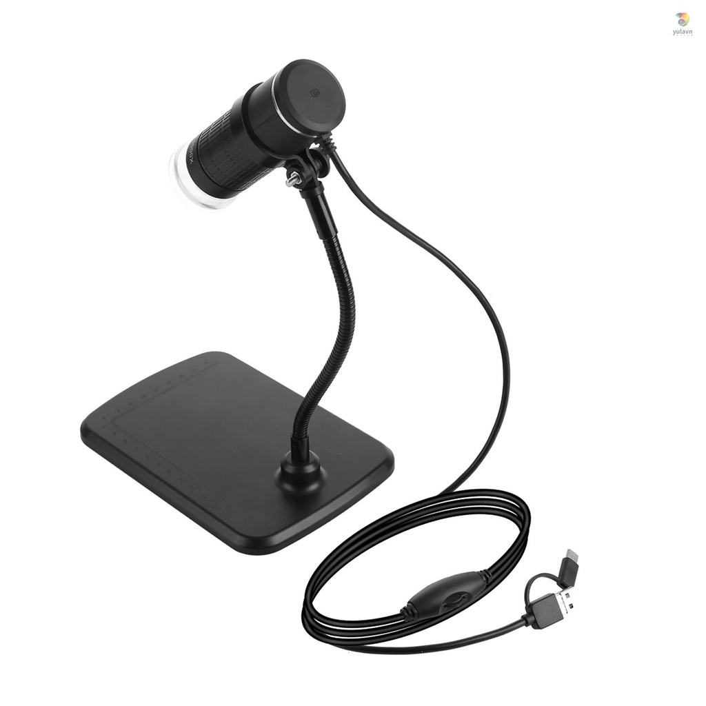 Kính Hiển Vi Kỹ Thuật Số 3 Trong 1 Độ Phóng Đại 1000X HD 1080P Với Cáp Type-C + Android + Máy Tính