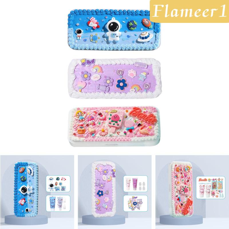 [Flameameer1] Hộp Đựng Bút Chì DIY Dễ Thương Bền Bỉ Dành Cho Trẻ Em