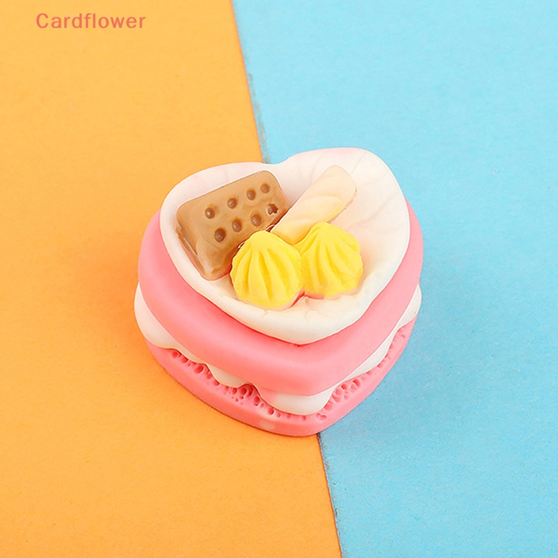 5 Phụ Kiện Trang Trí Ốp Điện Thoại Hình Bánh Kem Dâu Ba Chiều Màu Sắc Ngẫu Nhiên