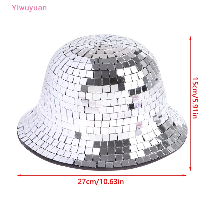 < Yiwuyuan > 1 Mũ Cao Bồi Đính Hạt Có Gương Trang Sức Nữ Tính Mới