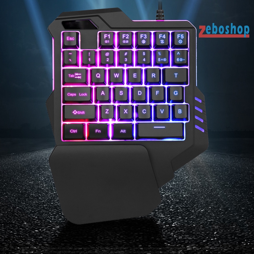 Combo Bàn Phím + Chuột + Đèn RGB Mini Hiệu Suất Cao Hỗ Trợ Quay Phim Cho Máy Tính