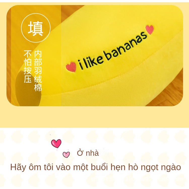 Gối Ôm Hình Quả Chuối Nhồi Bông Ngộ Nghĩnh Đáng Yêu Cho Bé