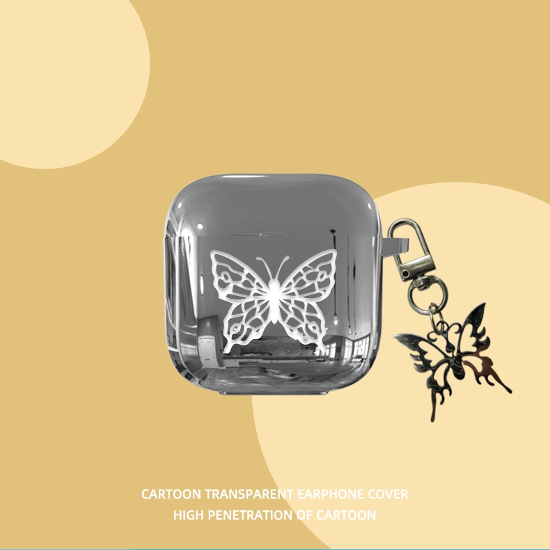 Vỏ Bảo Vệ Hộp Sạc Tai Nghe Redmi buds3 Bằng TPU Mềm Mạ Điện + Dây Đeo Chống Sốc Đơn Giản