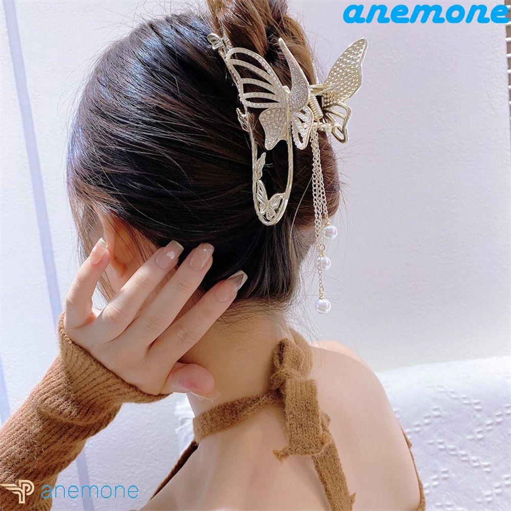 Kẹp Tóc Tua Rua Hình Cá Mập / Bướm Tinh Tế Cho Nữ|Kẹp Tóc Phong Cách Trung Hoa Xinh Xắn Cho Nữ