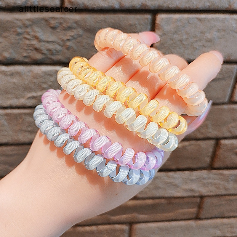 Dây Buộc Tóc Màu Thạch Trong Suốt Phong Cách Hàn Quốc Cho Nữ