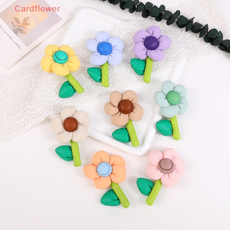 < Cardflower > Ghim Cài Áo Bằng Cotton Họa Tiết Hoa Macaron Nhiều Màu Sắc Dễ Thương Thời Trang Và Vớ Cổ Áo Mới