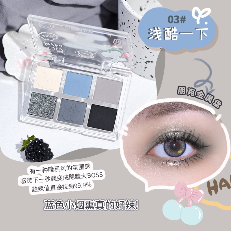 Bảng Phấn Mắt HOLD LIVE Nhiều Màu Sắc Tông Lì / Lấp Lánh Trang Điểm Mắt Khói