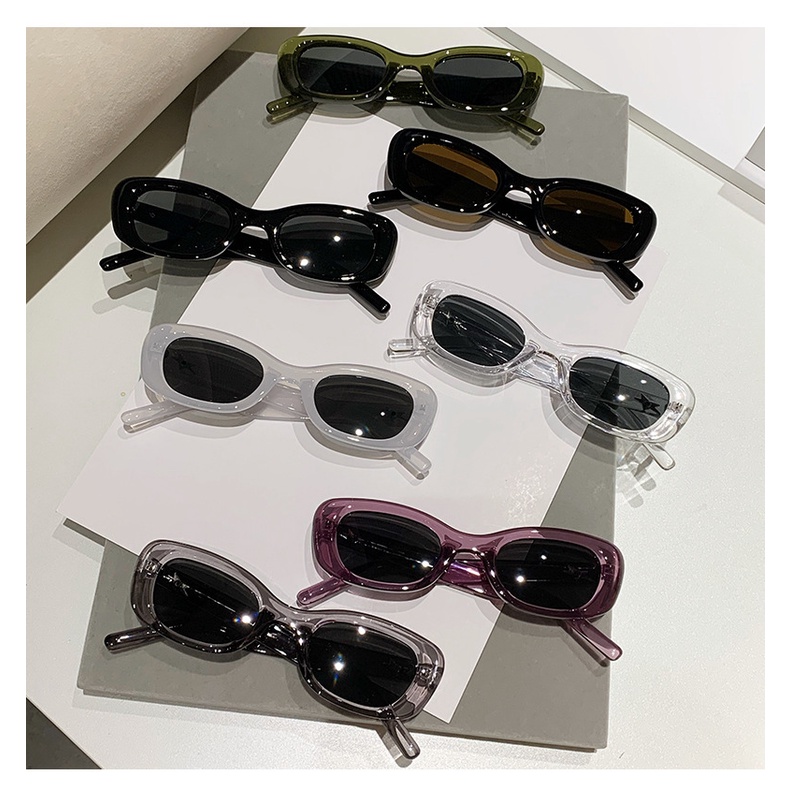 Kính Mát Gọng Vuông Phong Cách retro Thời Trang Cho Nữ