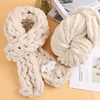 Len chunky, len sợi to đan móc chăn, thảm