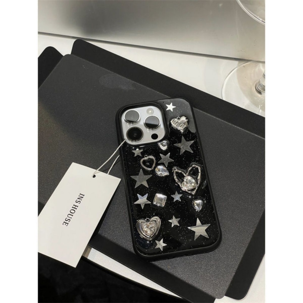 Ốp Điện Thoại Epoxy Màu Đen Chống Rơi Ba Chiều Cho Apple Iphone 14promax 13 11 14pro 13pro 14