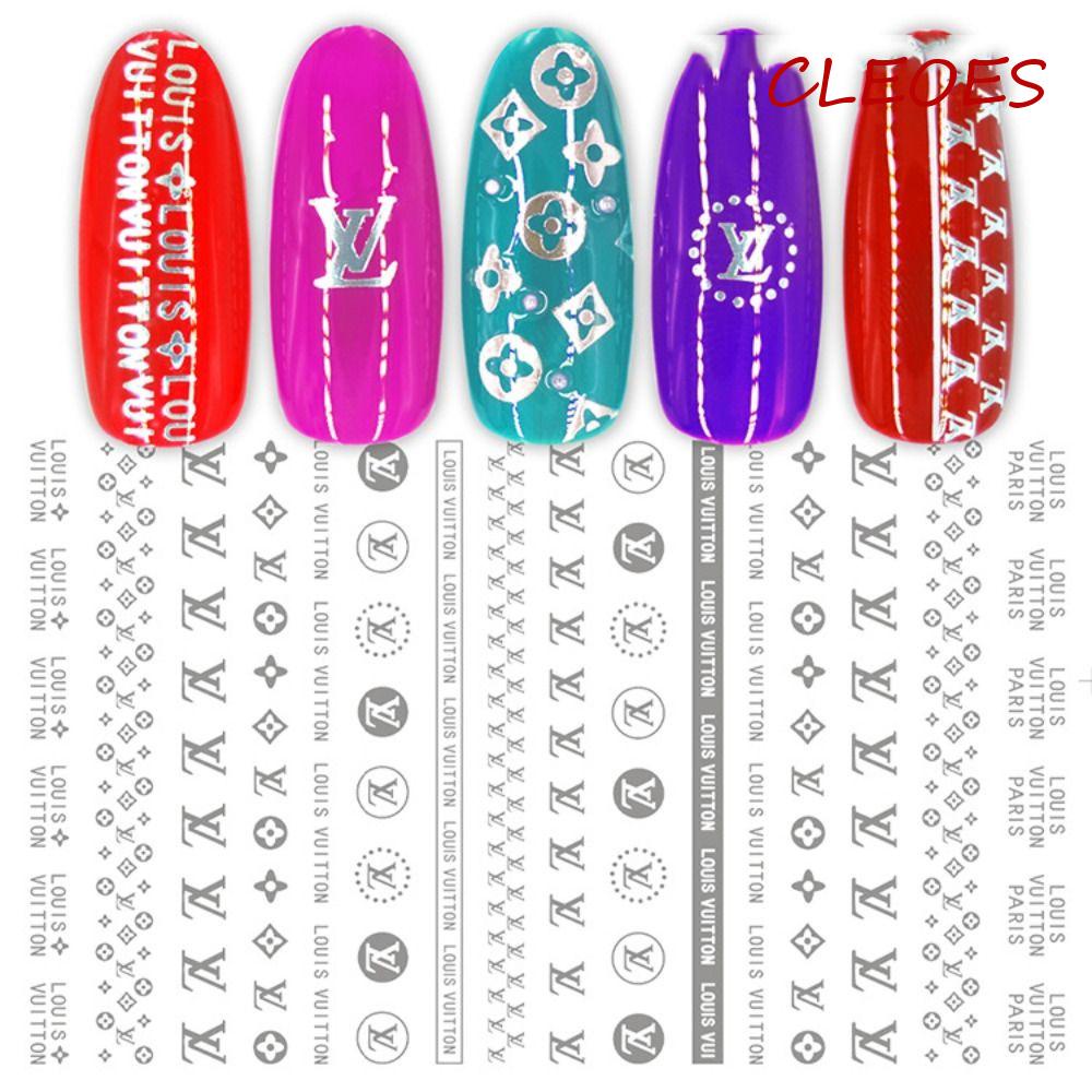 Miếng Dán Trang Trí Móng Tay Tự Dính Kiểu Pháp Sang Trọng DIY