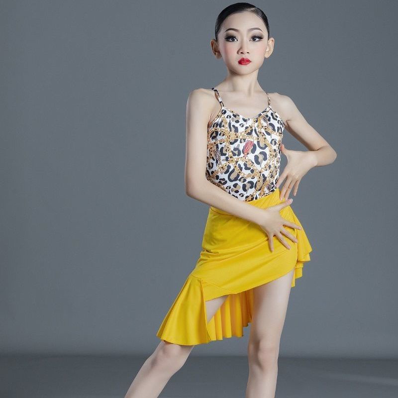 Đầm Khiêu Vũ Latin Chuyên Nghiệp Thời Trang Xuân Hè Cho Bé Gái