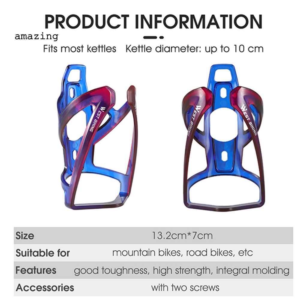 Lồng Đựng Nước Trọng Lượng Nhẹ Màu Sắc Gradient Dành Cho Xe Đạp