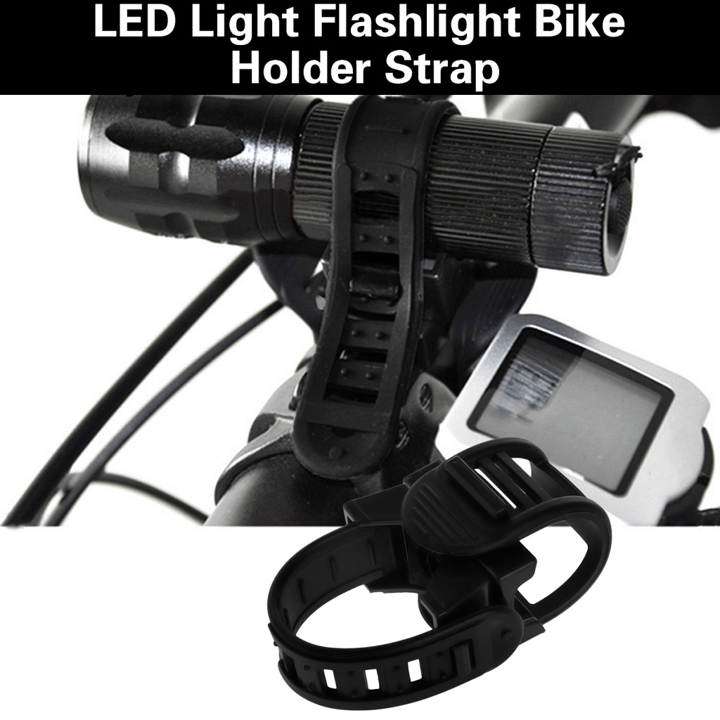 Giá Đỡ Đèn Pin LED Xe Đạp Có Dây Đeo Tiện Dụng