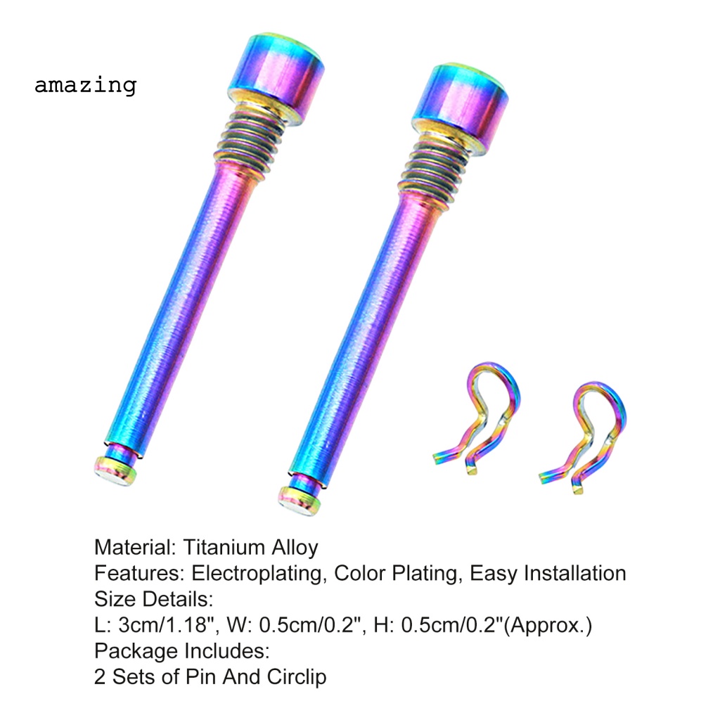 Hộp 2 Bộ Kẹp Phanh Xe Đạp Mạ Màu Sắc