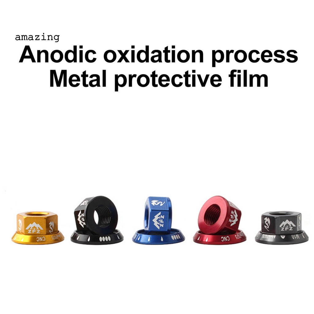 Đai Ốc CNC Màu Sáng Chống Ăn Mòn Gắn Trục Bánh Xe Đạp