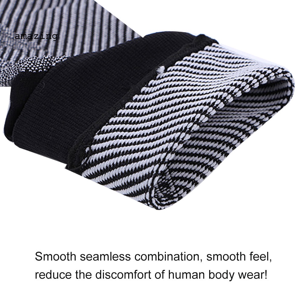 1 Cặp Đai Quấn Bảo Vệ Mắt Cá Chân Dạng Nén Co Giãn Họa Tiết Kẻ Sọc