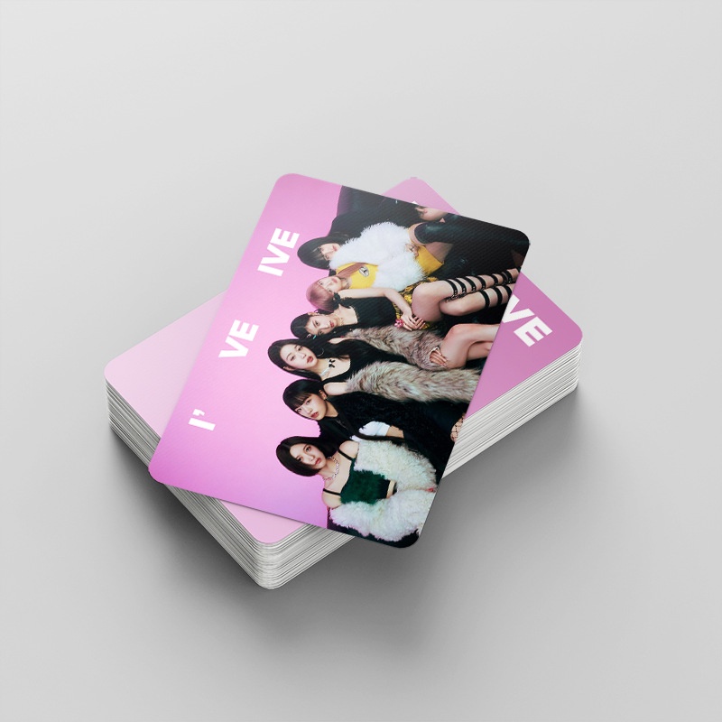 IVE Album《I'VE IVE》Photocard Double Sided Lomo Card 60 thẻ + nhãn dán 32 chiếc