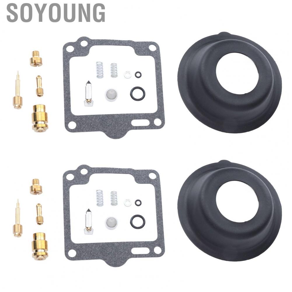 Soyoung Carb Overhaul Set  18 2596 Wearproof 26 Pieces Carburetor  Kit Long Service Life  for XV1100 VIRAGO 1988-1999
