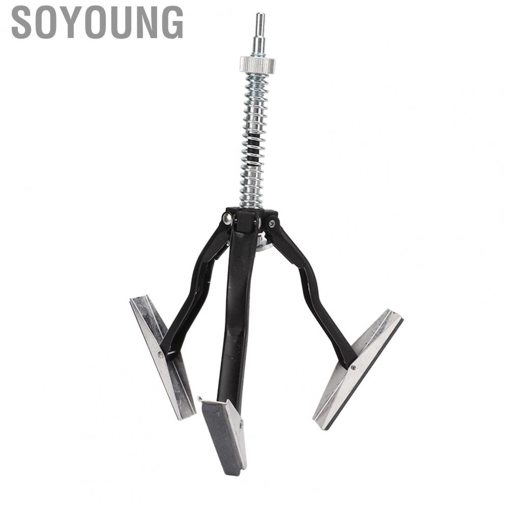 Soyoung Engine Cylinder Deglazer  3 Jaws Knurled Wheel Powerful Arm Engine Cylinder Hone Tool  for Car