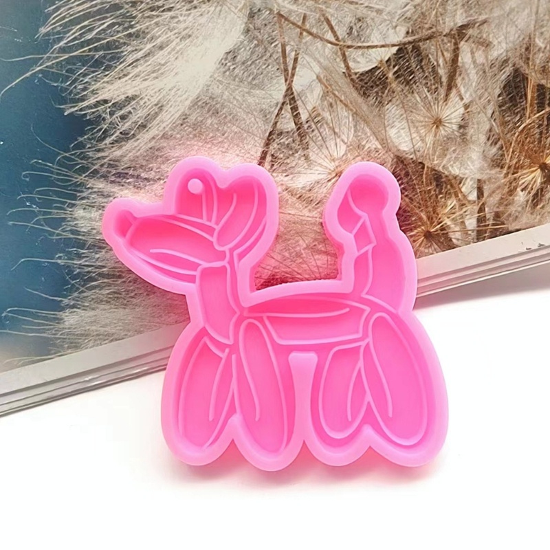 Khuôn Silicone Làm Móc Khóa Epoxy Hình Cua / Rùa / Bong Bóng / Động Vật