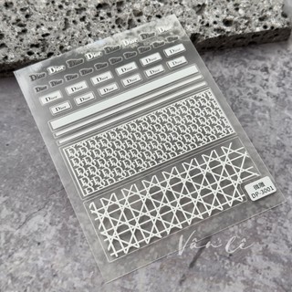 sticker lụa 5d thương hiệu dán móng tay nail Có sẵn