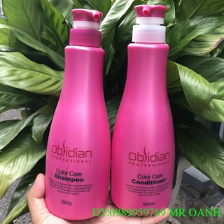 Dầu gội xả dưỡng màu tóc nhuộm OBSIDIAN Color Care 580mlx2
