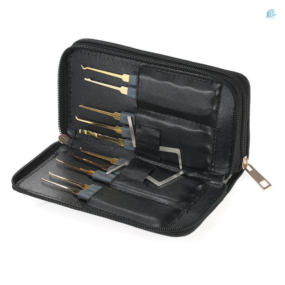 Bộ Dụng Cụ Mở Khóa Chuyên Nghiệp 24 Món Bằng Da Cho Locksmith