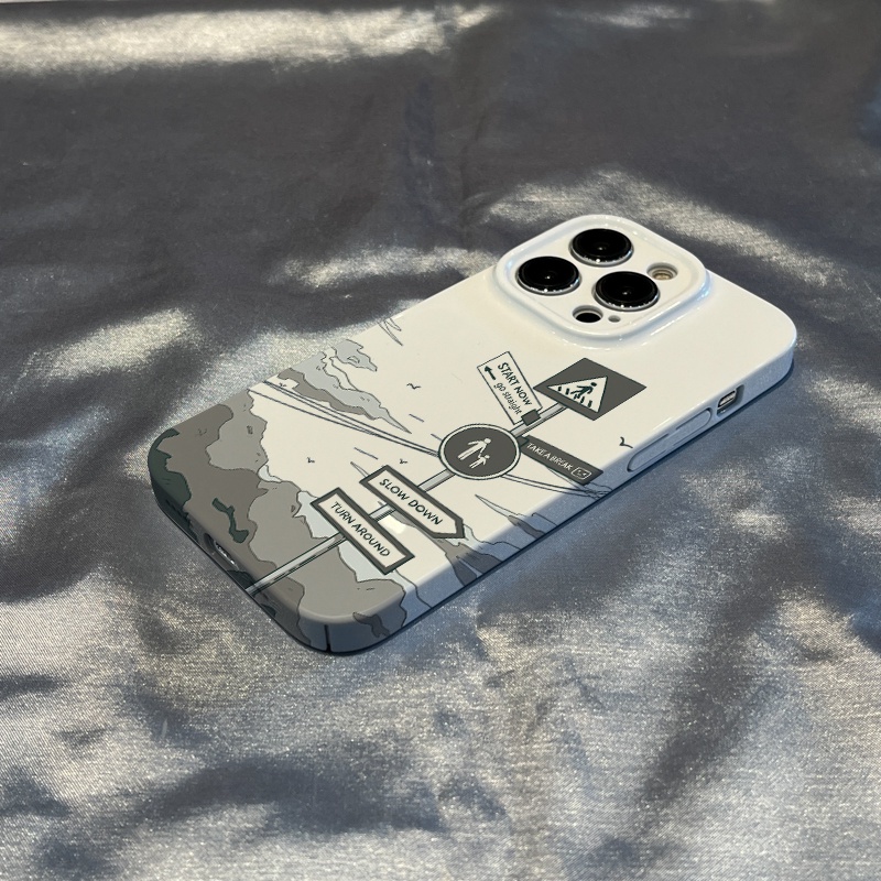 🔥Ốp Điện Thoại Cứng In Logo Road Sign Cho Iphone 14Xr IAHV x promax 8p 1112