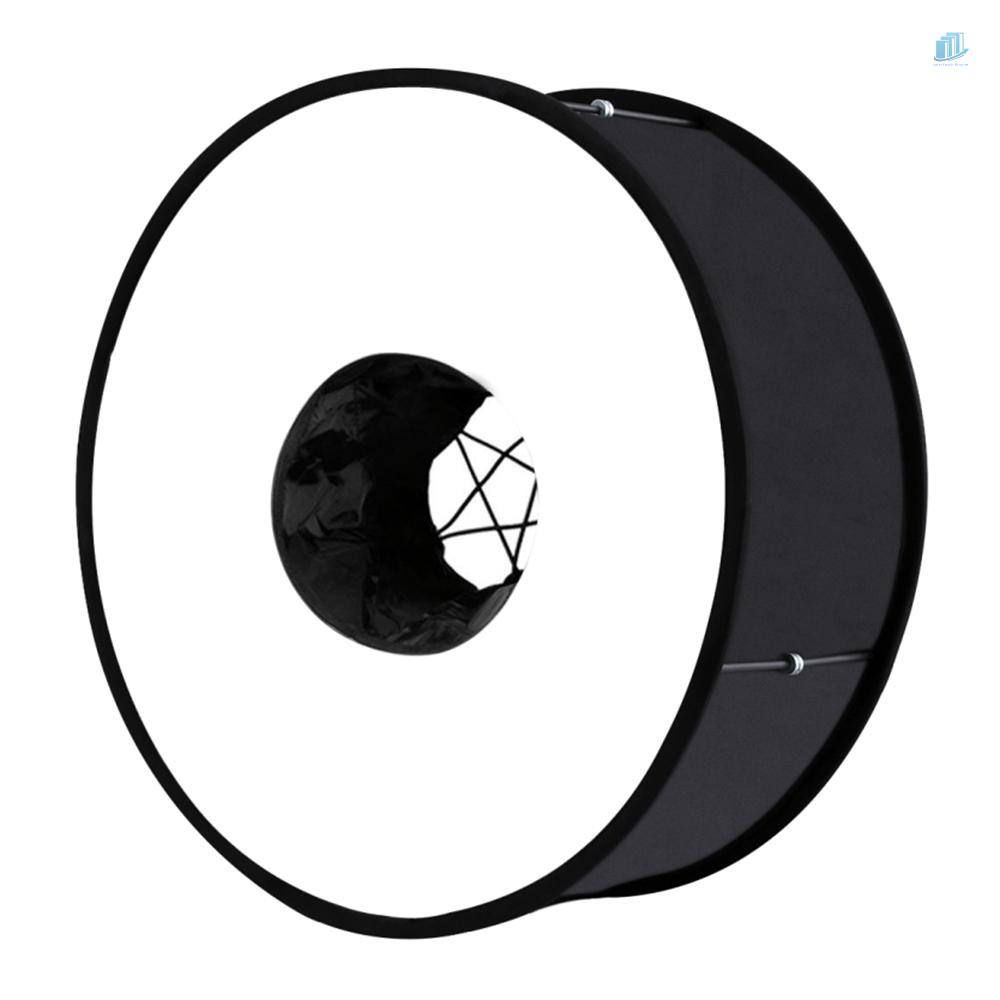 Hộp Khuếch Tán Ánh Sáng Flash Hình Tròn 450mm PULUZ 450mm Mềm Có Thể Gập Lại Cho Đèn Flash Chụp Ảnh