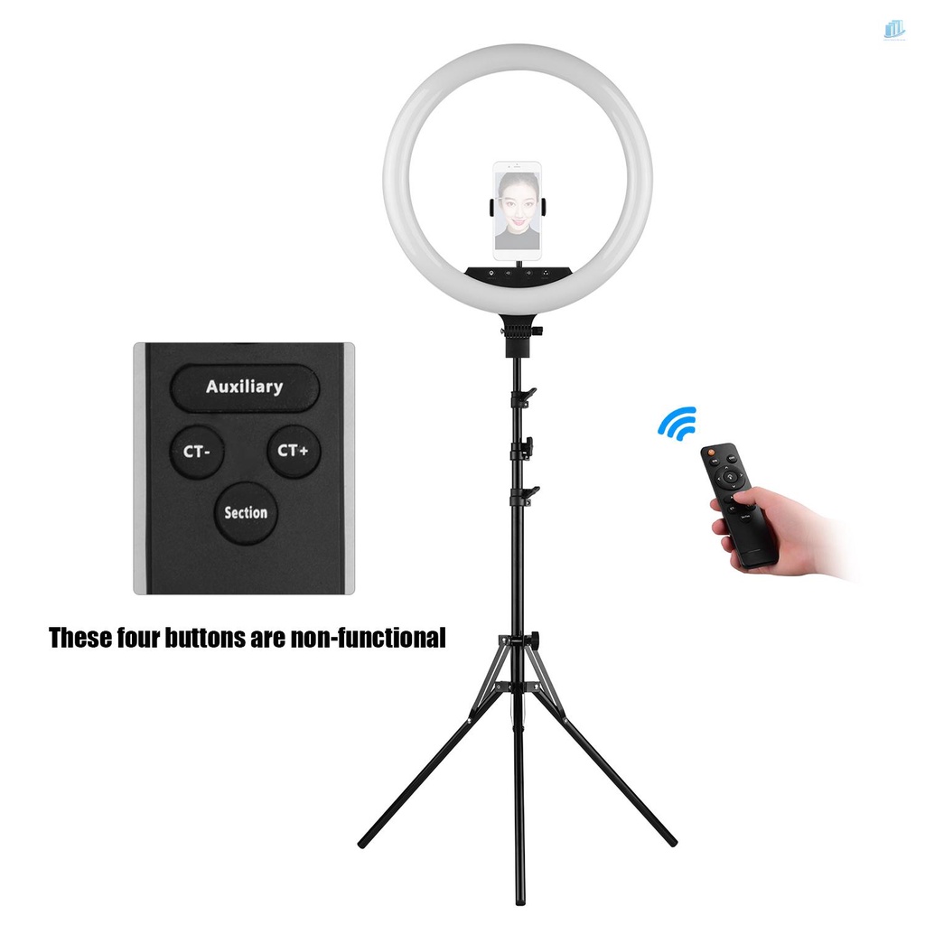 Vòng Đèn LED Thông Minh 18 Inch 48W 2700K-5500K Có Thể Điều Chỉnh Độ Sáng