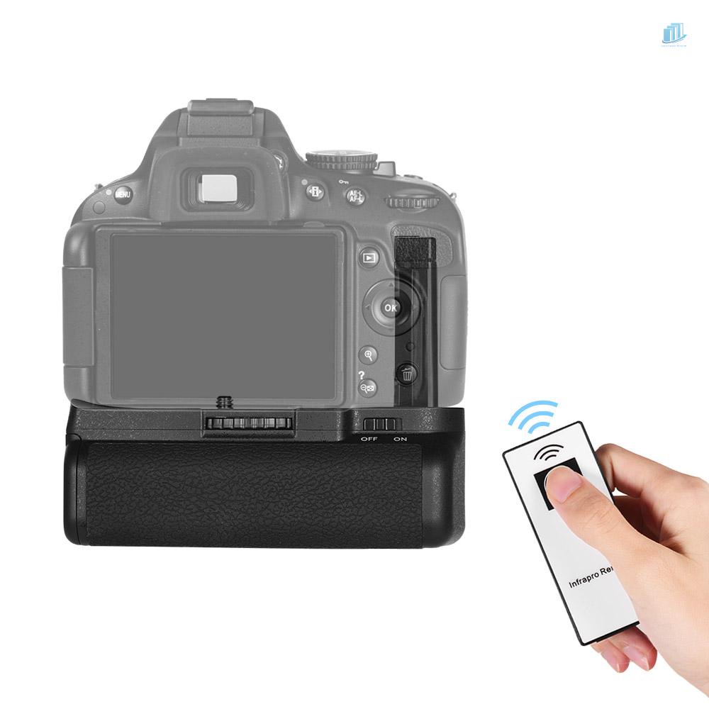 Giá Đỡ Pin Máy Ảnh DSLR EN-EL 14 + Điều Khiển Từ Xa IR Cho D5100 D5200