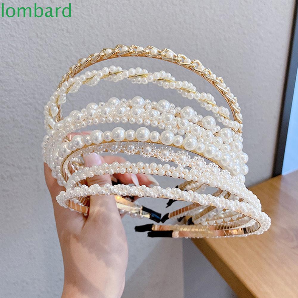 Băng Đô Cài Tóc Đính Hạt Phong Cách Hàn Quốc Ngọt Ngào Cho Nữ