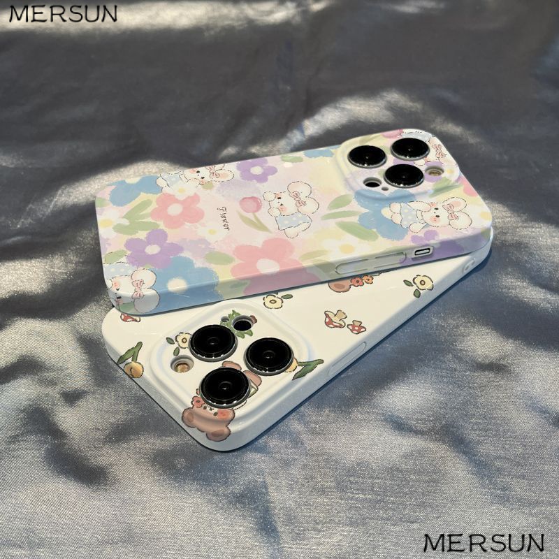 Ốp Điện Thoại In Hình Gấu / Thỏ Nhiều Màu Sắc Cho Iphone 11 plus / 87 Xr 12 1314XSplus / W2X2