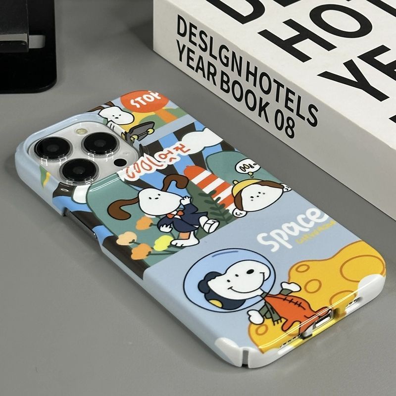 Edge Ốp Lưng Snoopy Đáng Yêu Nhiều Mẫu Mã Cho Điện Thoại Iphone promax 13 14Pro Xr xs12 A3SX 11
