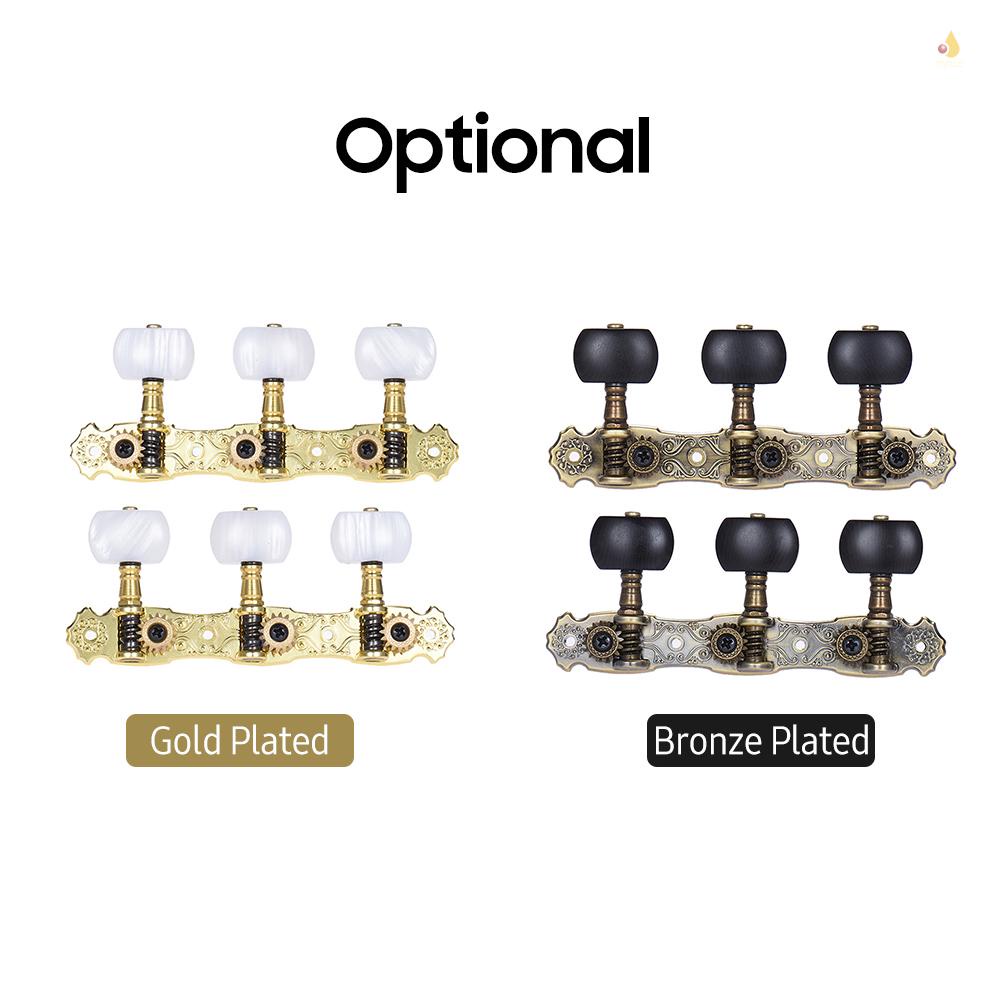 Set 2 Núm Vặn Điều Chỉnh Dây Đàn Guitar Alice Mạ Đồng (L &amp; R) AOS-022V3P)