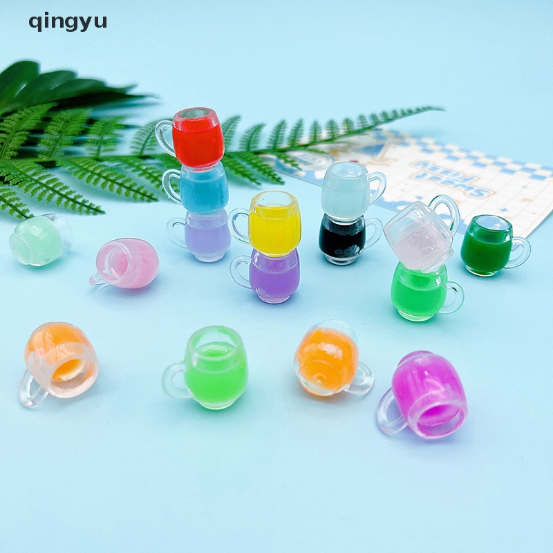 Qingyu Bộ 5 Cốc Nhỏ Dạ Quang Nhiều Màu Trang Trí Phong Cảnh