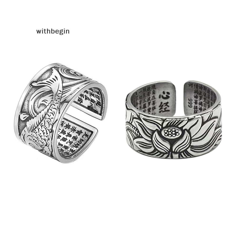 Nhẫn Hở Họa Tiết Cá koi May Mắn Cho Nam Và Nữ