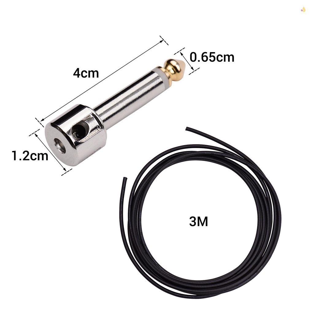 Bộ Dây Cáp Bàn Đạp Đàn Guitar Chuyên Nghiệp Không Hàn Kèm 10 Phích Cắm 3M Và Tuốc Nơ Vít Mini