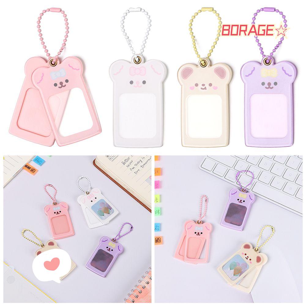 Móc Khóa Hình Gấu Bông Bằng Acrylic Đáng Yêu Giá Đỡ